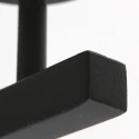 Steinhauer Wandarmatuur STANG up, cilindrisch, met lampenkap E27 IP20, zwart mat dimbaar