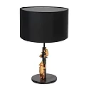 anne light & home table lamp ANIMAUX - SURICATE up, with switch, with shade, with plug E27 IP20, black matt 