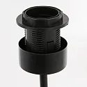 anne light & home table lamp ANIMAUX - SURICATE up, with switch, with shade, with plug E27 IP20, black matt 