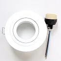 Steinhauer recessed luminaire PÉLITE SPOT round, swivelling GU10 IP20, white matt dimmable