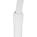 Steinhauer floor lamp SPARKLED LIGHT half round, with switch, with shade, with plug, adjustable E27 IP20, white matt 