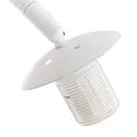 Steinhauer floor lamp SPARKLED LIGHT half round, with switch, with shade, with plug, adjustable E27 IP20, white matt 