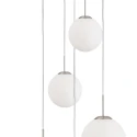 Steinhauer Pendelarmatuur BOLLIQUE 5-vlams, lang E27 IP20, staal geborsteld dimbaar