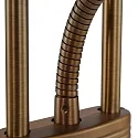 Mexlite Staande lamp BIRON 2-vlams IP20, brons, wit dimbaar