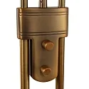 Mexlite Staande lamp BIRON 2-vlams IP20, brons, wit dimbaar