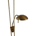 Mexlite Staande lamp BIRON 2-vlams IP20, brons, wit dimbaar