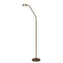 Mexlite Staande lamp BIRON 1-vlams IP20, brons, wit dimbaar