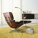 Mexlite Staande lamp BIRON 1-vlams IP20, brons, wit dimbaar