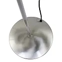 Mexlite Staande lamp BIRON met flexibele arm, met aanraakdimmer IP20, staal geborsteld dimbaar