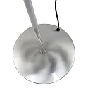 Mexlite Staande lamp BIRON met flexibele arm, met aanraakdimmer IP20, staal geborsteld dimbaar