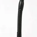 Mexlite Staande lamp BIRON met schakelaar, met flexibele arm IP20, zwart mat dimbaar