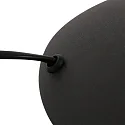 Mexlite Staande lamp BIRON met schakelaar, met flexibele arm IP20, zwart mat dimbaar