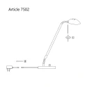 Tafelarmatuur BIRON 1-vlams IP20