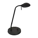 Tafelarmatuur BIRON met schakelaar, met flexibele arm IP20, zwart mat dimbaar
