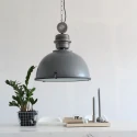 Steinhauer pendant luminaire BIKKEL - Ø 42CM 1 flame, medium E27 IP20, concrete grey dimmable