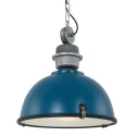 Steinhauer Pendelarmatuur BIKKEL - Ø 42CM 1-vlams, medium E27 IP20, donkerblauw dimbaar