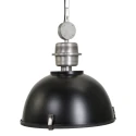 pendant luminaire BIKKEL - Ø 42CM 1 flame, medium E27 IP20, brown, pied dimmable