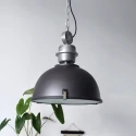 pendant luminaire BIKKEL - Ø 42CM 1 flame, medium E27 IP20, brown, pied dimmable