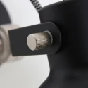 Mexlite Wandarmatuur CERA met schakelaar, met stekker, instelbaar E27 IP20, zwart mat dimbaar