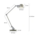 Mexlite Mexlite Table lamp DAVIN, 1 flame, reflector, green