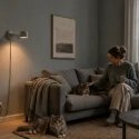 Mexlite Wandarmatuur DAVIN kort, met schakelaar, met scharnierende arm E14 IP20, groen 