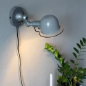 Mexlite Wandarmatuur DAVIN kort, met schakelaar, met scharnierende arm E14 IP20, groen 