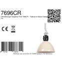 anne light & home Pendelarmatuur FRISK 1-vlams E27 IP20, crème dimbaar