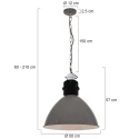 Pendelarmatuur FRISK 1-vlams, rond E27 IP20