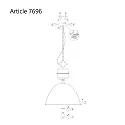 Pendelarmatuur FRISK 1-vlams, rond E27 IP20