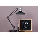 anne light & home Tafelarmatuur ZAPPA met schakelaar, met scharnierende arm, met stekker E27 IP20, zwart mat 