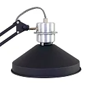 anne light & home Tafelarmatuur ZAPPA met schakelaar, met scharnierende arm, met stekker E27 IP20, zwart mat 