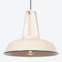 Mexlite Pendelarmatuur EDEN 1-vlams E27 IP20, crème dimbaar