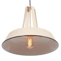 Mexlite Pendelarmatuur EDEN 1-vlams E27 IP20, crème dimbaar