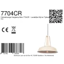 Mexlite Pendelarmatuur EDEN 1-vlams E27 IP20, crème dimbaar
