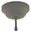 Mexlite Pendelarmatuur EDEN down, 1-vlams, rond E27 IP20, glanzend, grijs dimbaar