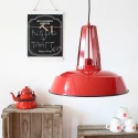 Mexlite Pendelarmatuur EDEN down, 1-vlams, rond E27 IP20, rood dimbaar