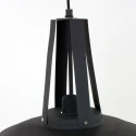 Mexlite Pendelarmatuur EDEN down, 1-vlams, rond E27 IP20, zwart mat dimbaar