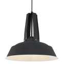 Mexlite Pendelarmatuur EDEN down, 1-vlams, rond E27 IP20, zwart mat dimbaar