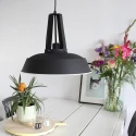 Mexlite Pendelarmatuur EDEN down, 1-vlams, rond E27 IP20, zwart mat dimbaar