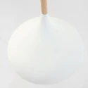 Mexlite Pendelarmatuur BJORR - Ø 33CM 1-vlams, klein, hoog E27 IP20, wit mat dimbaar