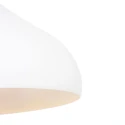 Mexlite Pendelarmatuur BJORR - Ø 33CM 1-vlams, klein, hoog E27 IP20, wit mat dimbaar