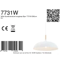 Mexlite Mexlite Pendant luminaire BJORR, 1 flame, 45cm, white
