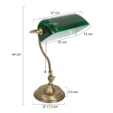 Mexlite Mexlite Table lamp BELANA, 1 flame, bronze