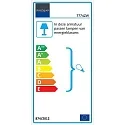 Steinhauer wall luminaire YORKSHIRE 1 flame, with switch, with plug, adjustable E27 IP20, black matt 