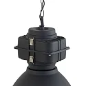 Mexlite Pendelarmatuur DENSI down, 1-vlams, groot E27 IP20, zwart mat dimbaar