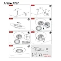 Steinhauer ceiling luminaire LIDO small, round, indirect, perforated IP20, white matt dimmable