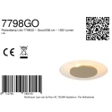 Steinhauer ceiling luminaire LIDO 1 flame IP20, gold dimmable