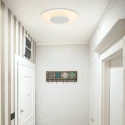 ceiling luminaire LIDO round, medium, indirect, perforated IP20, black matt dimmable