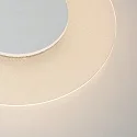 Steinhauer Plafondarmatuur LIDO groot, rond, indirect, gebrüllt IP20, wit mat dimbaar
