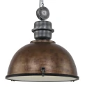 Steinhauer Pendelarmatuur BIKKEL - Ø 52CM 1-vlams, groot E27 IP20, bruin, bonte dimbaar